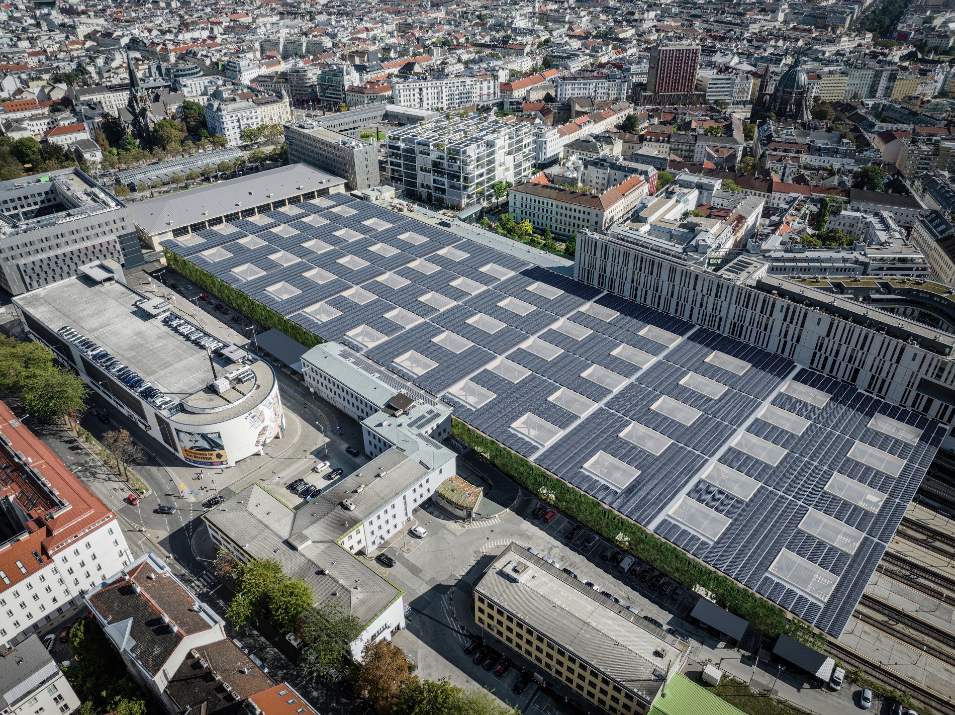 Wiener Westbahnhof Wird Zum Gr Ten Innerst Dtischen Solarkraftwerk