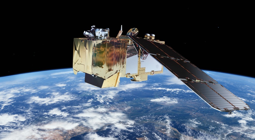 Erdbeobachtungssatellit Sentinel-2. © ESA/ATG medialab